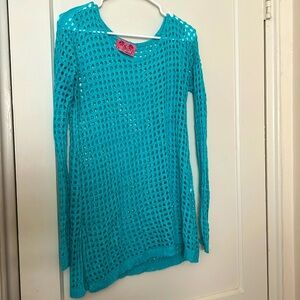 Sweet & sinful blue sweater size: L